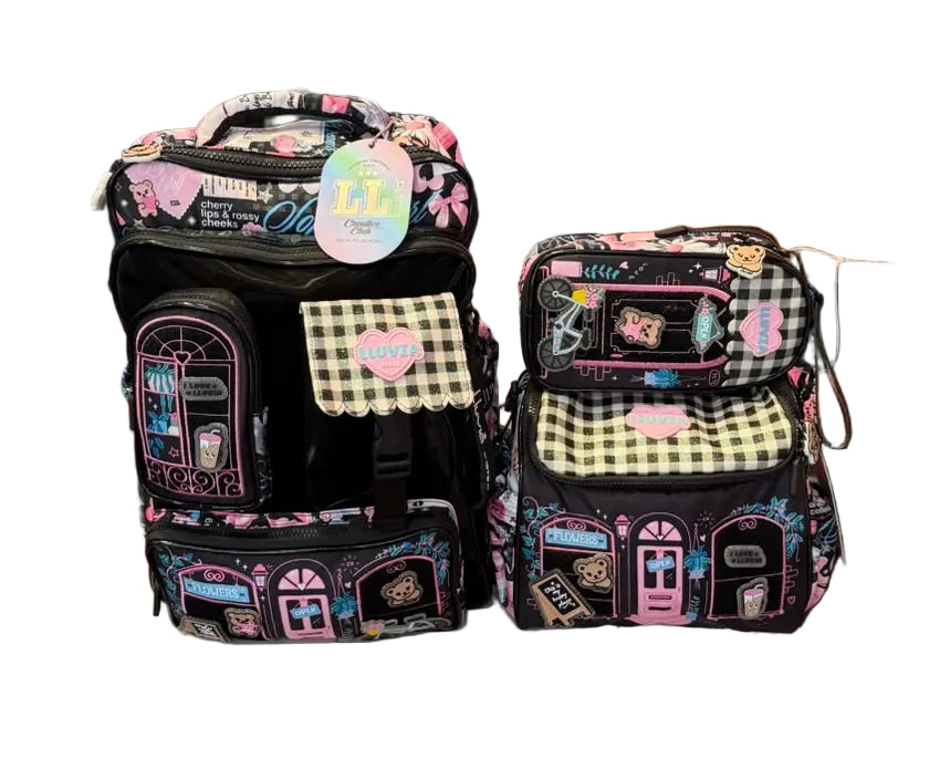Combo Primaria Negra Con Accesorios Lluvia LL26BPC16