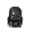 Mochila Primaria Negra Con Figuras Lluvia LL26BPC06