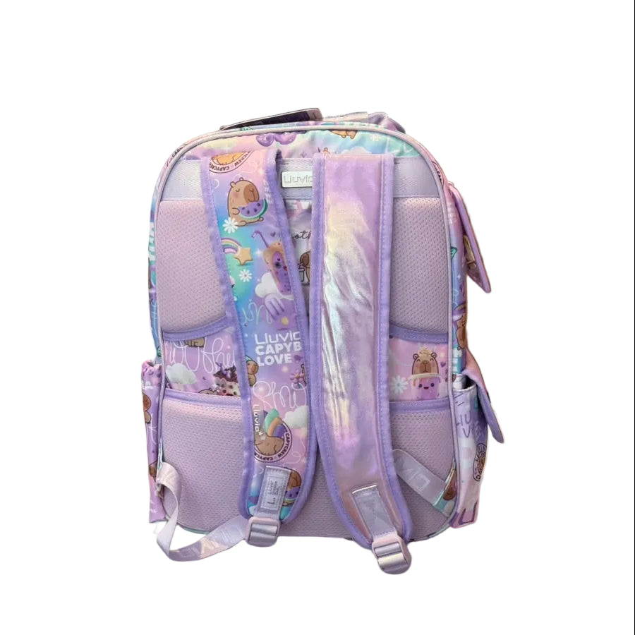 Mochila Primaria Capibara Lluvia LL26BPC04