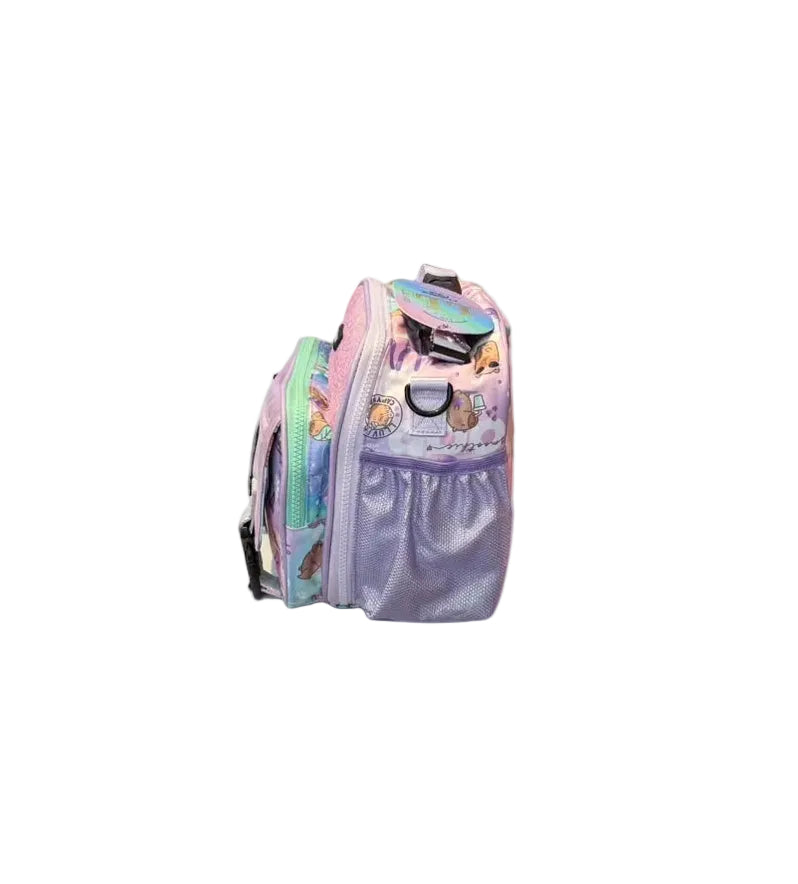 Lonchera Lila Con Broches Lluvia LL26LBC23