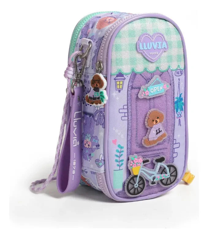 Lapicera Lila Con Accesorios Lluvia LL26PCC14