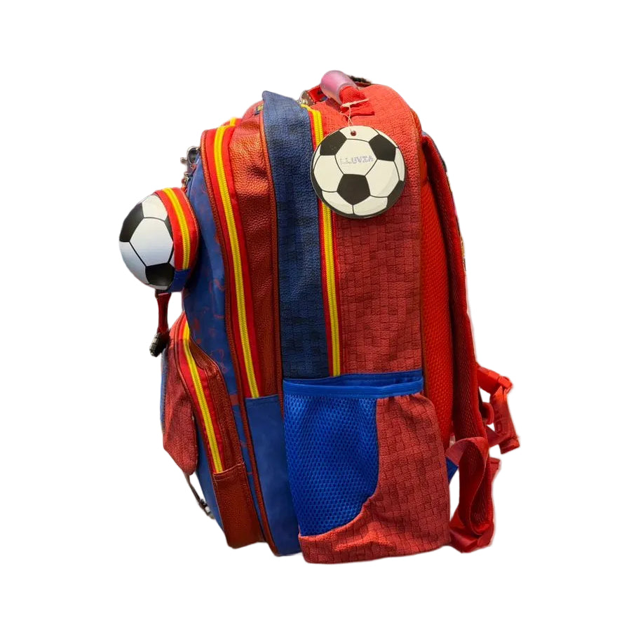 Combo Primaria Futbol Rojo/Azul Lluvia LL26BPD13