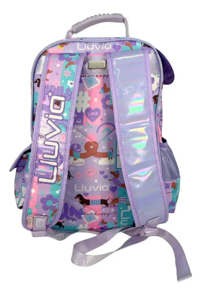 Mochila Kinder Lila Lluvia LL25KBC11