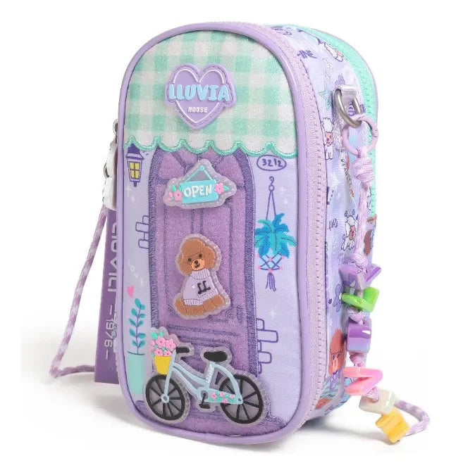 Lapicera Lila Con Accesorios Lluvia LL26PCC14