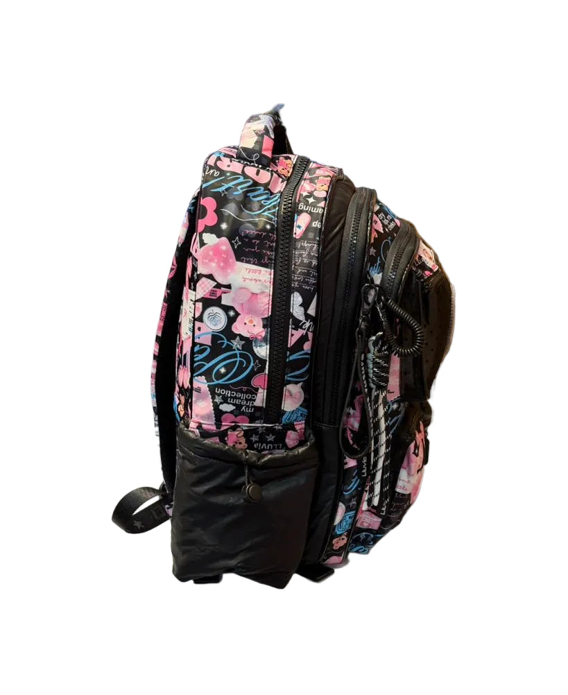 Mochila Primaria Negra Tornasol Lluvia LL26BPC47