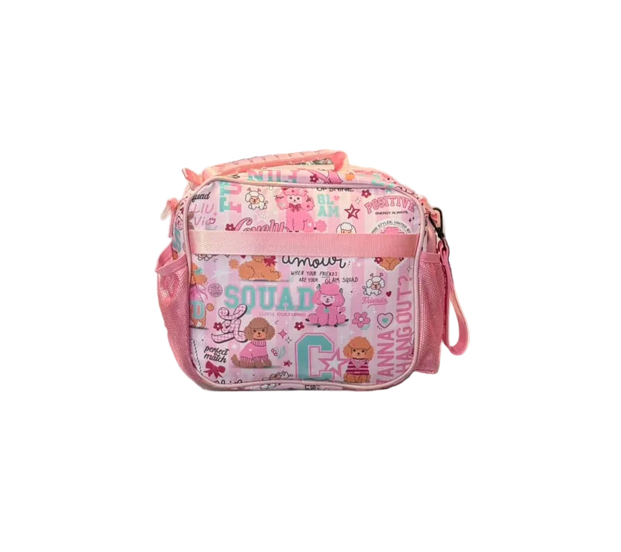 Lonchera Rosa Con Broches Lluvia LL26LBC25