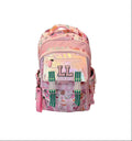 Mochila Primaria Rosa Con Broches Lluvia LL26BPC25