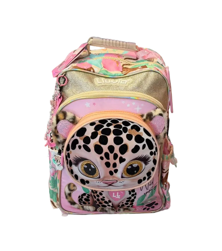 Mochila Primaria Leopardo Lluvia LL26BPC02