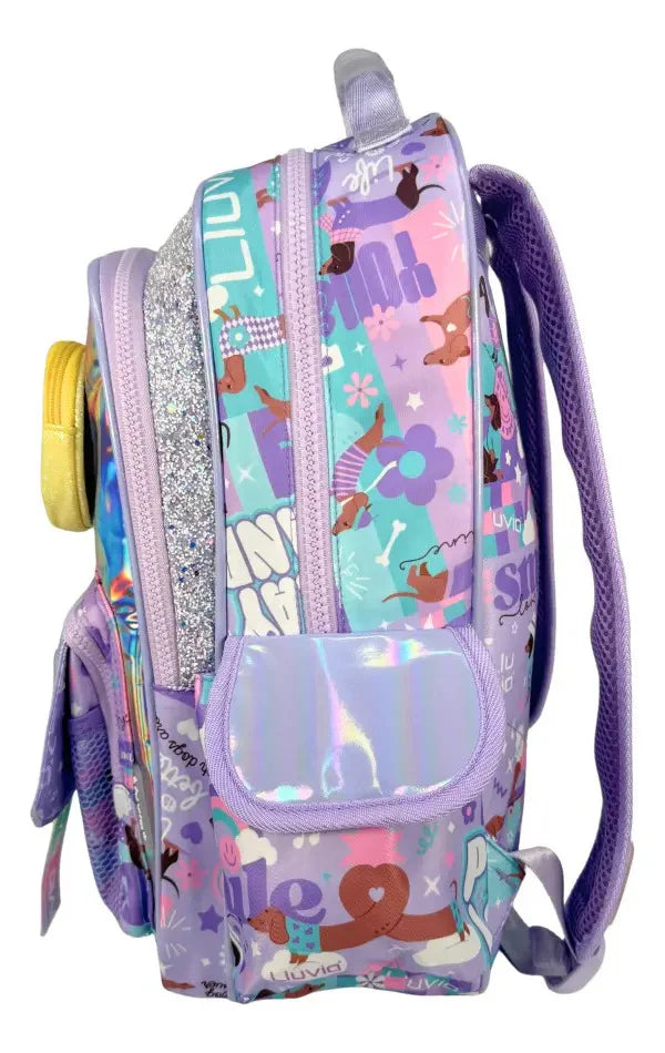 Mochila Kinder Lila Lluvia LL25KBC11