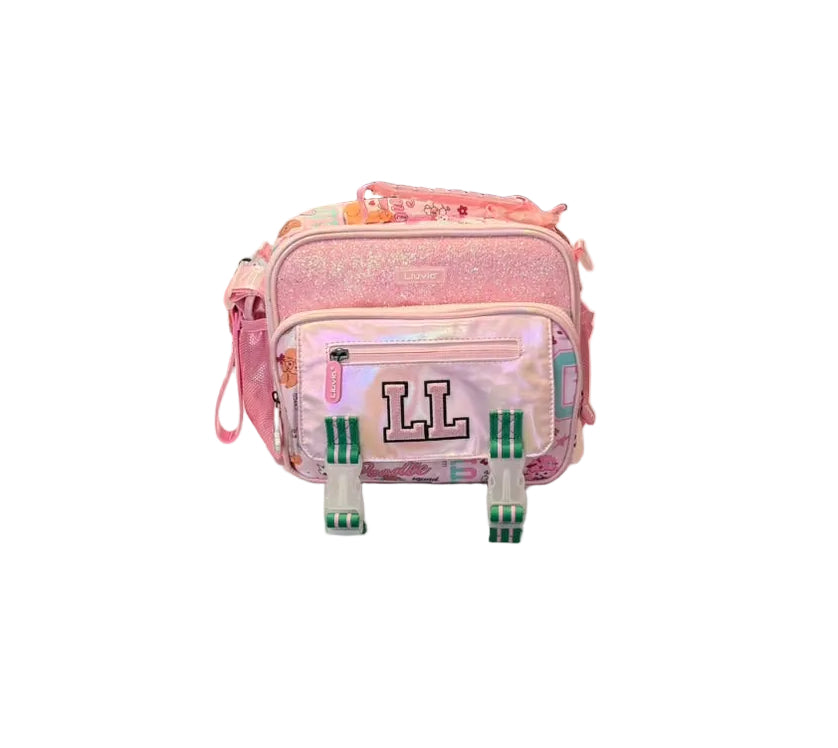 Lonchera Rosa Con Broches Lluvia LL26LBC25