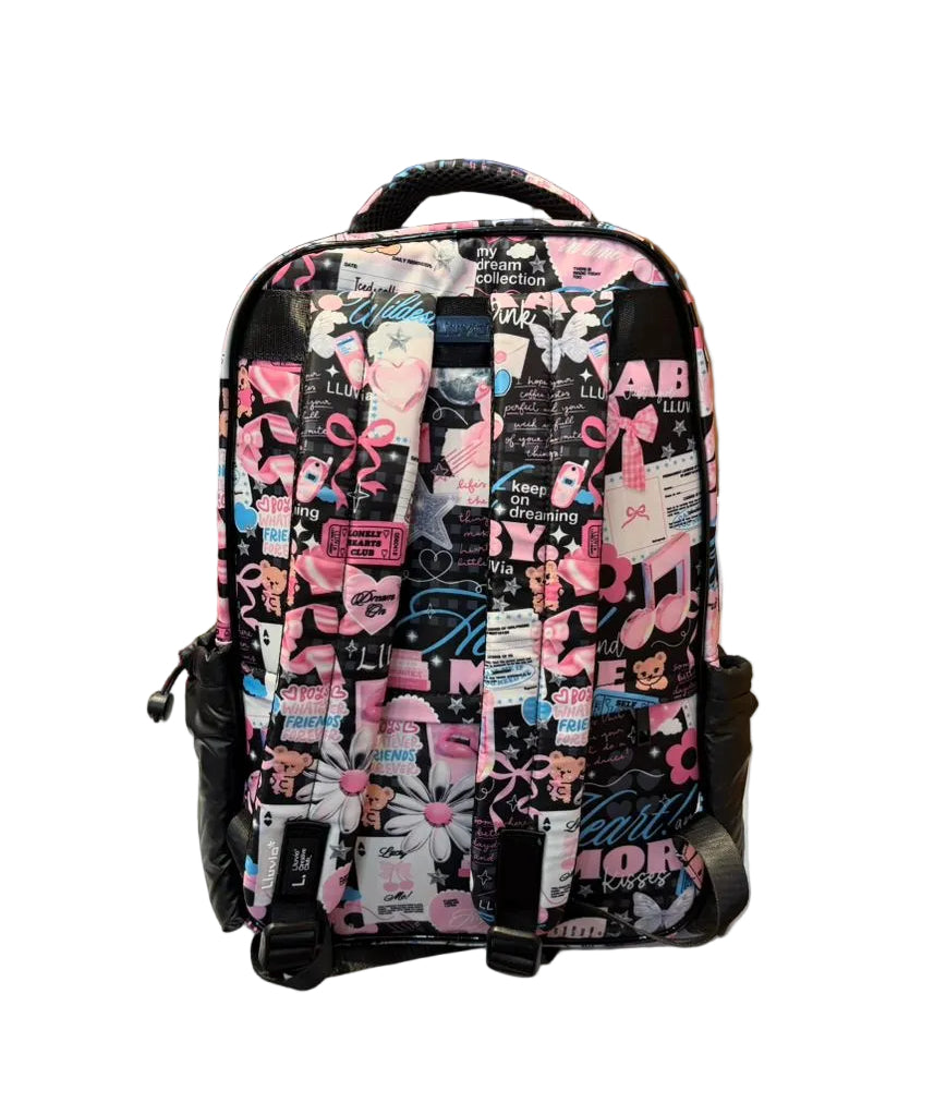Mochila Primaria Negra Tornasol Lluvia LL26BPC47