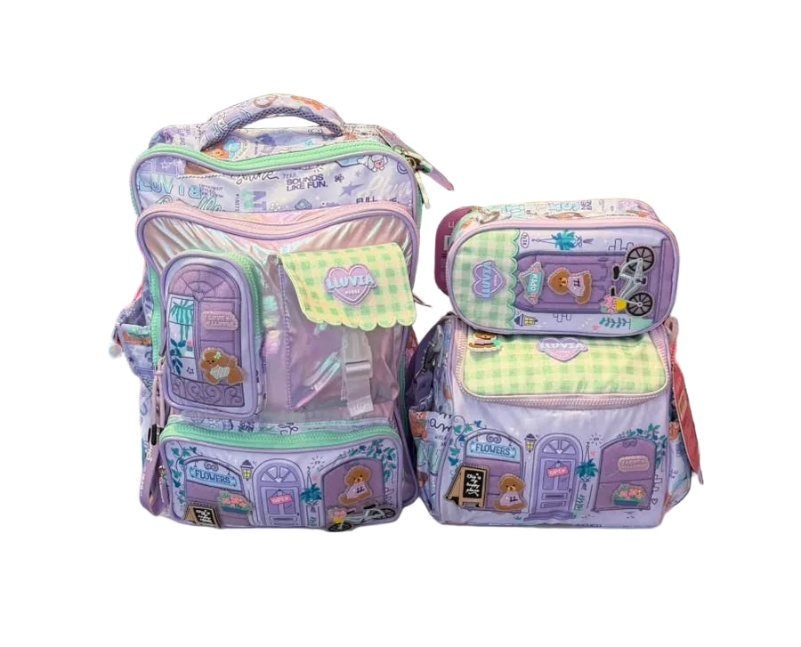 Combo Primaria Lila Con Accesorios Lluvia LL26BPC14