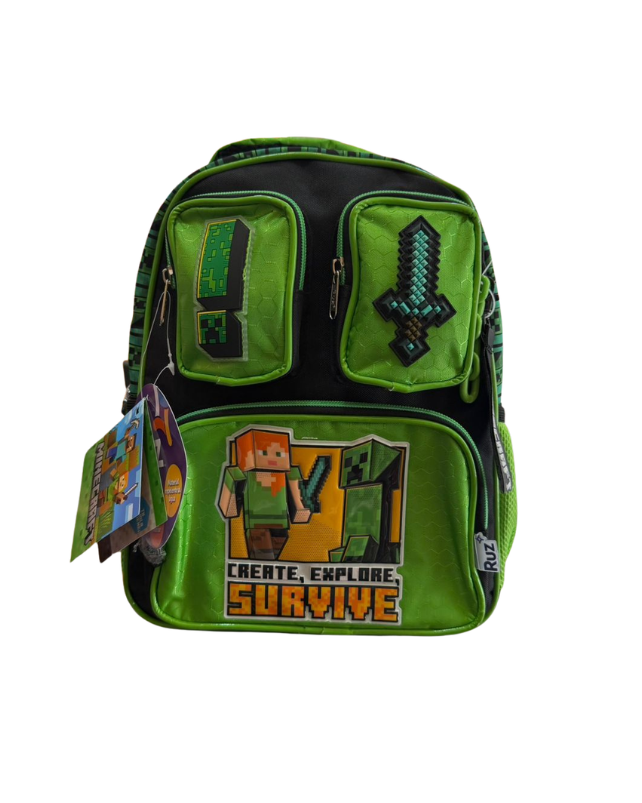 Mochila Kinder Minecraft Ruz 186843