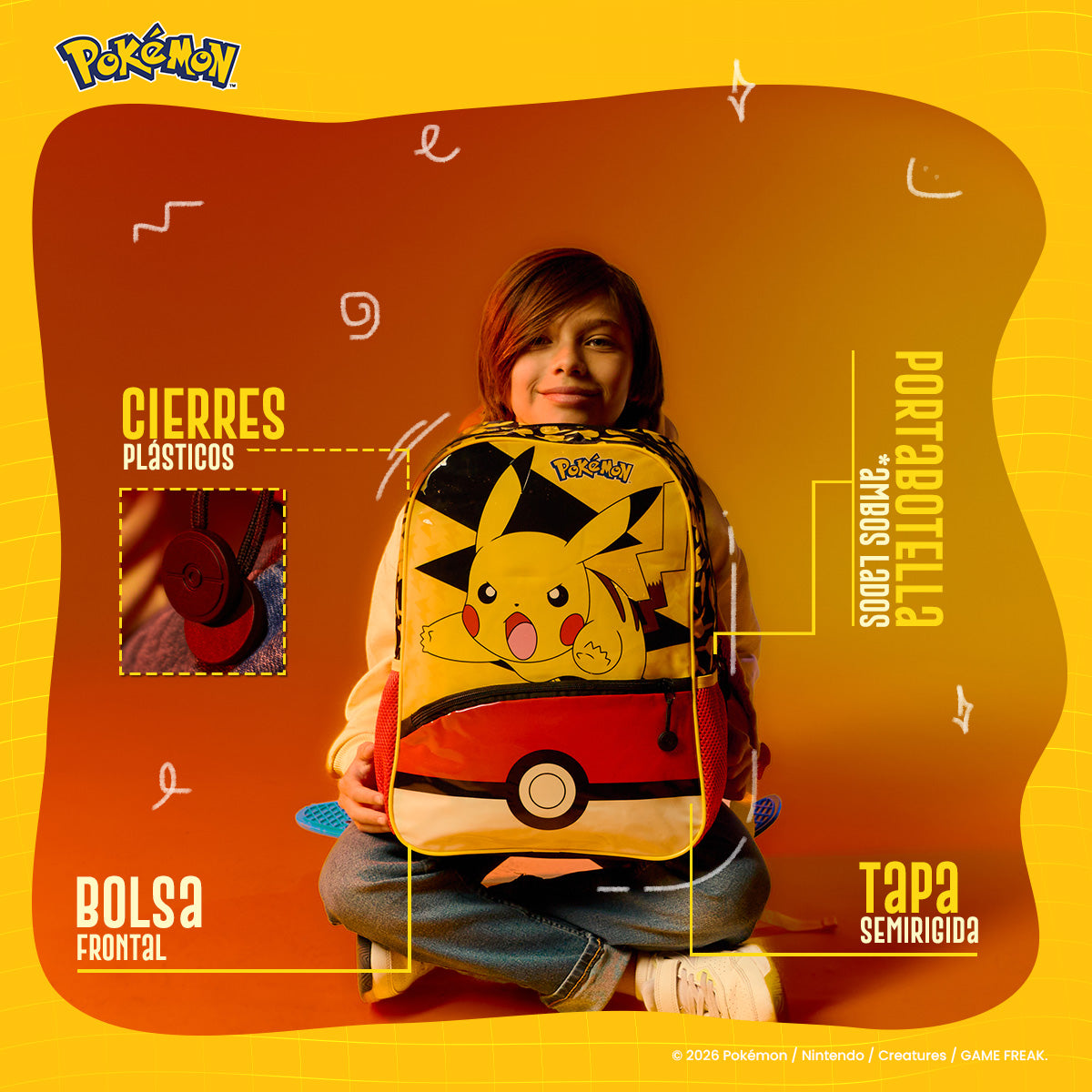 Mochila Primaria Pokemon PKM001-BP081A