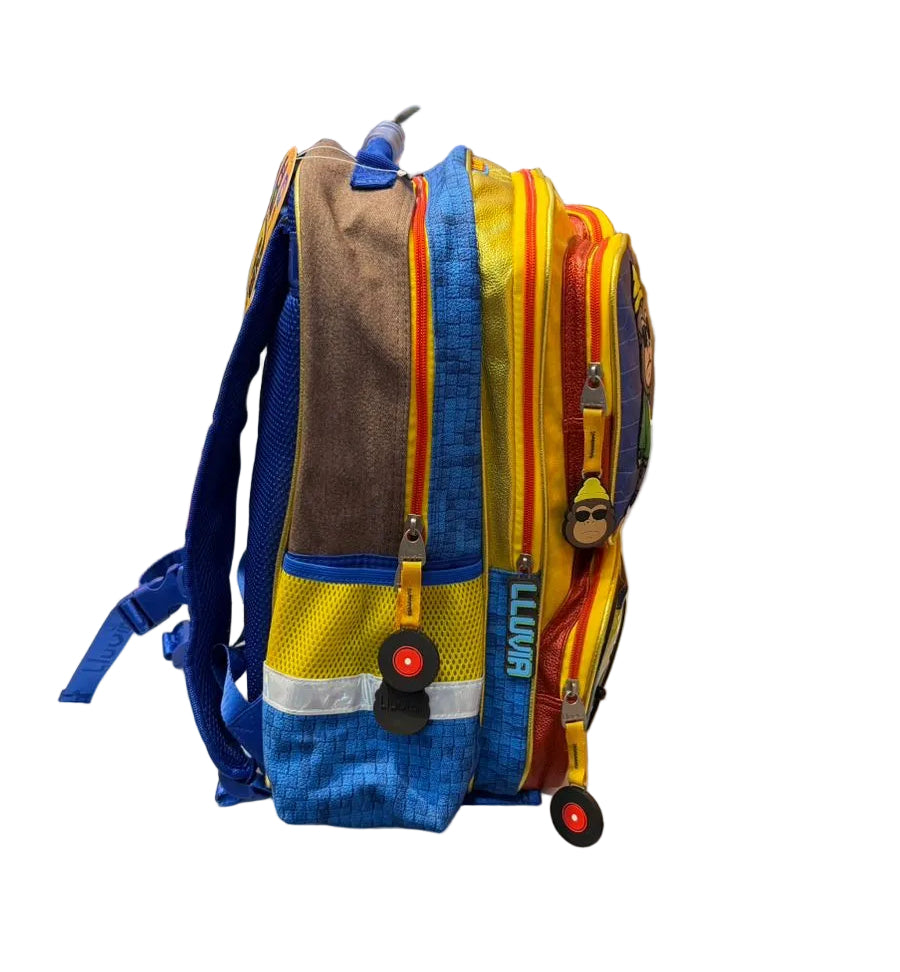 Mochila Primaria Simios Lluvia LL26BPD06