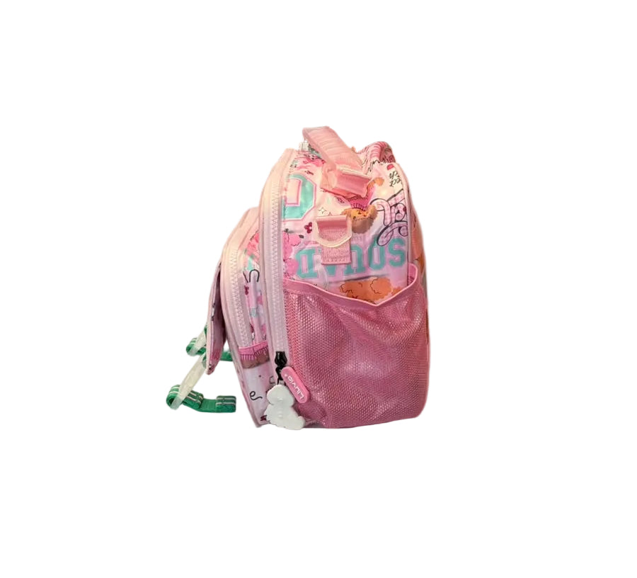 Lonchera Rosa Con Broches Lluvia LL26LBC25