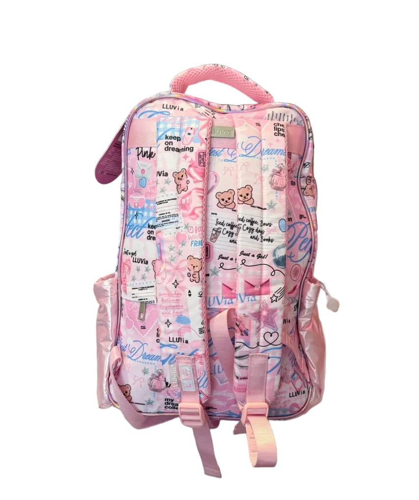 Mochila Primaria Rosa Tornasol Lluvia LL26BPC46