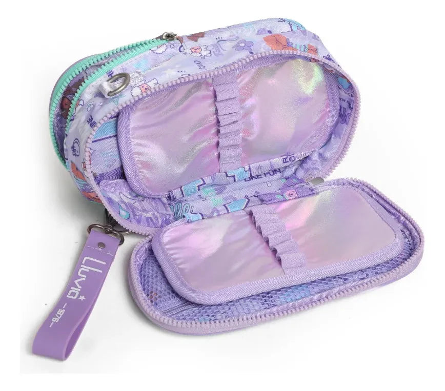 Lapicera Lila Con Accesorios Lluvia LL26PCC14
