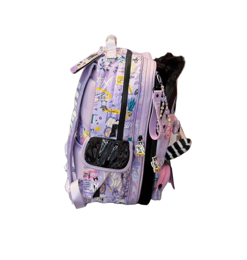Mochila Primaria Gato Lluvia LL26BPC01