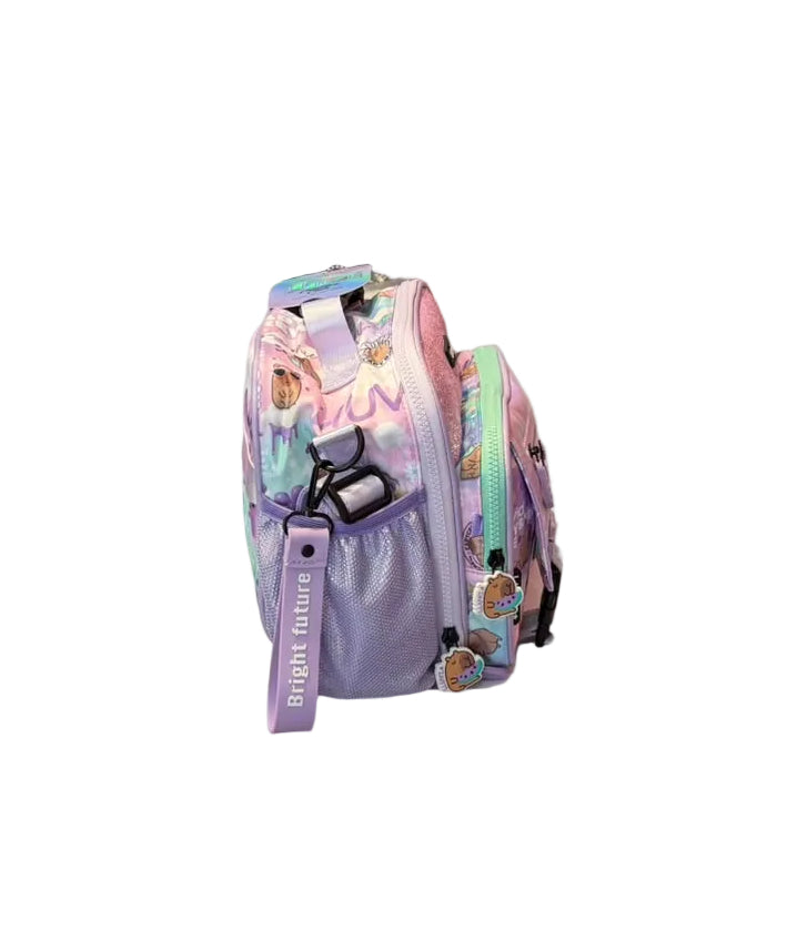 Lonchera Lila Con Broches Lluvia LL26LBC23